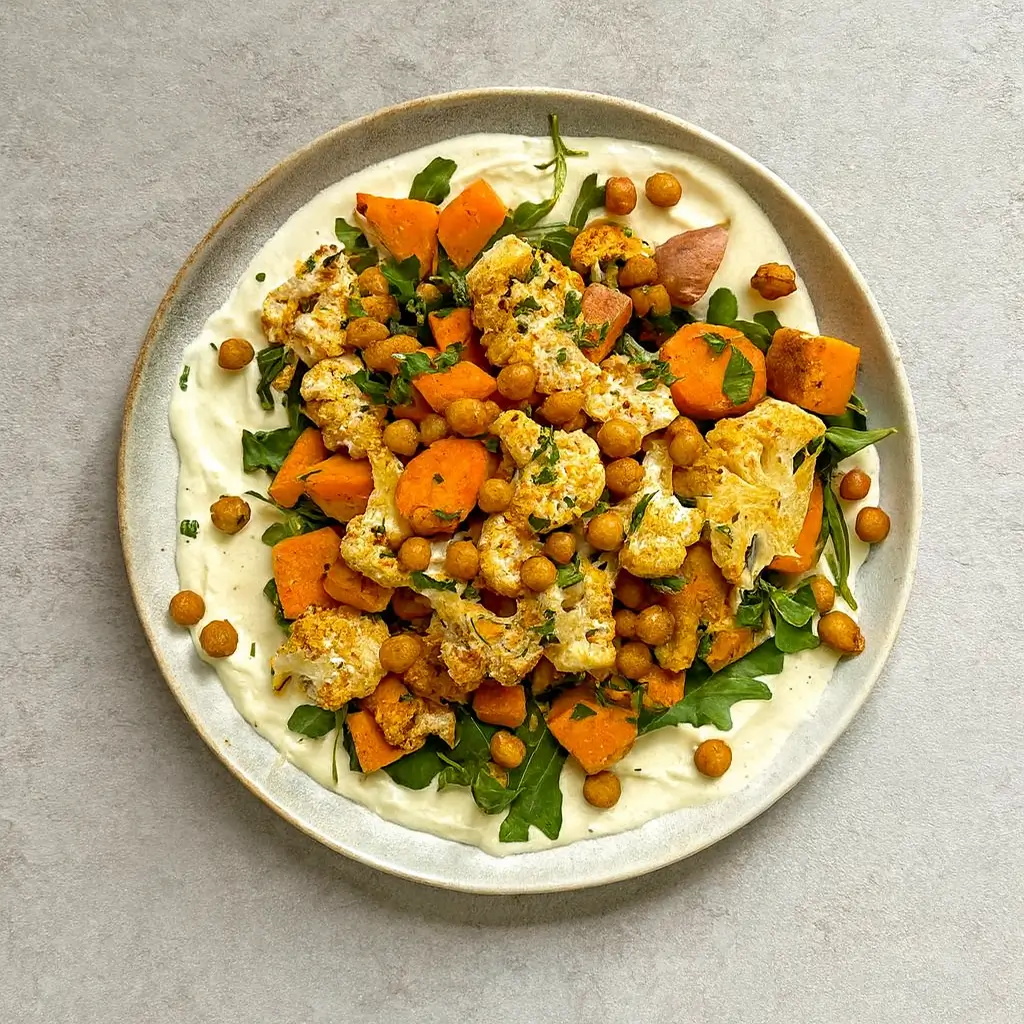 Anti-Inflammatory Harvest Glow Bowl (with Creamy Tahini Sauce)