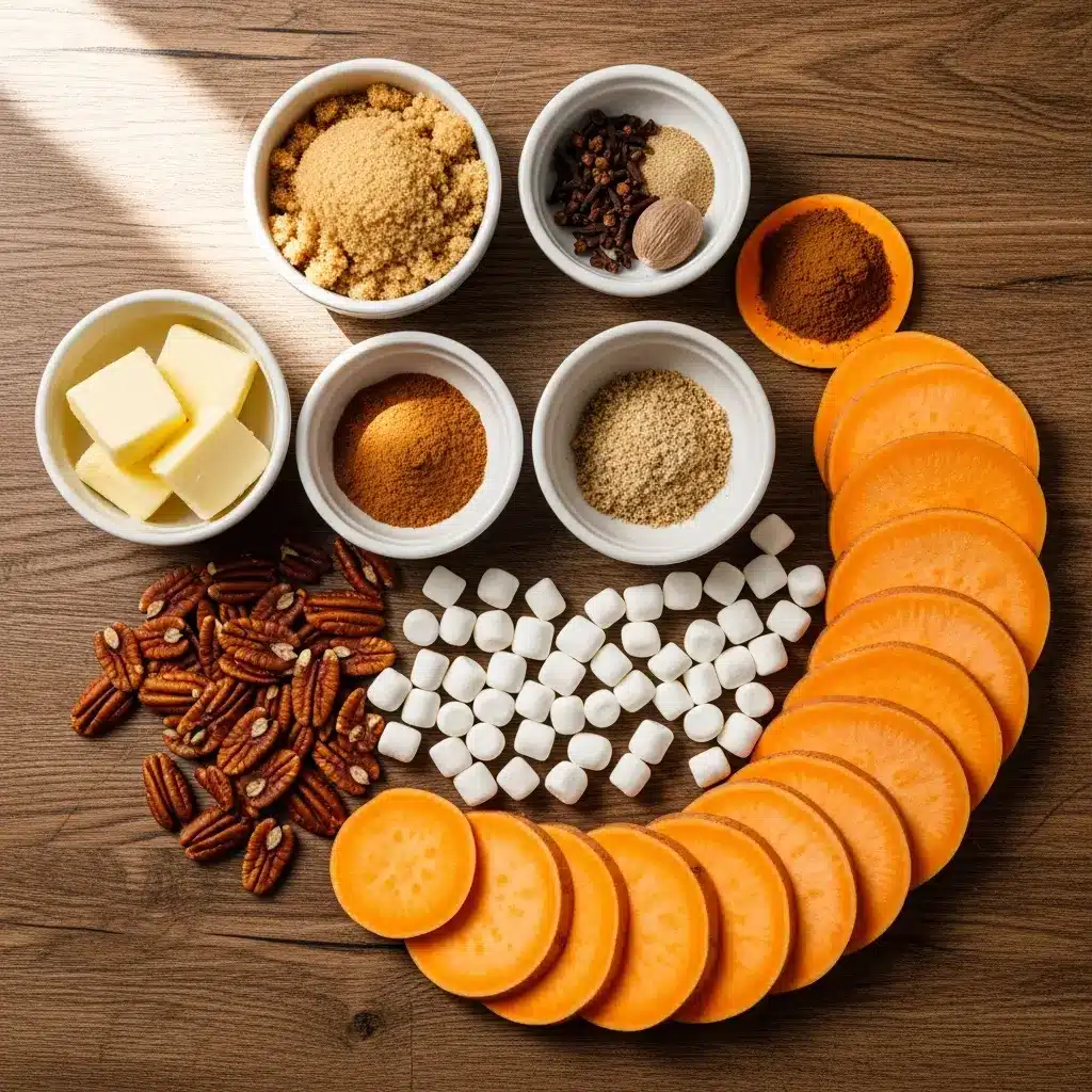 Ingredients for Best Scalloped Sweet Potatoes