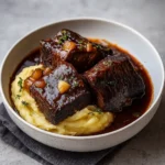 Braised Short Ribs with Garlic Mashed Potatoes