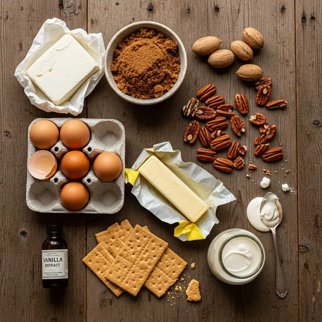 Brown Sugar Pecan Pie Cheesecake Ingredients