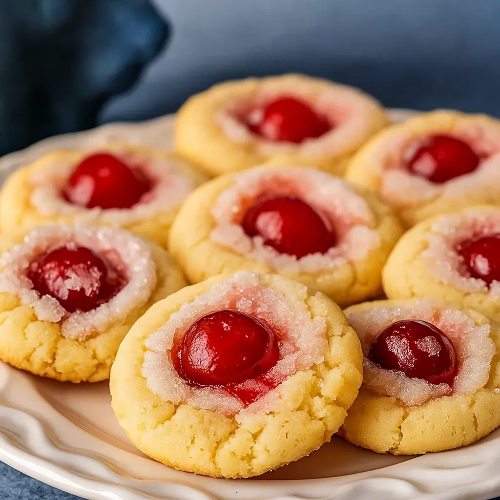 Cherry Almond Amish Sugar Cookies – Soft, Sweet, and Easy