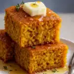 cinnamon honey butter sweet potato cornbread served warm