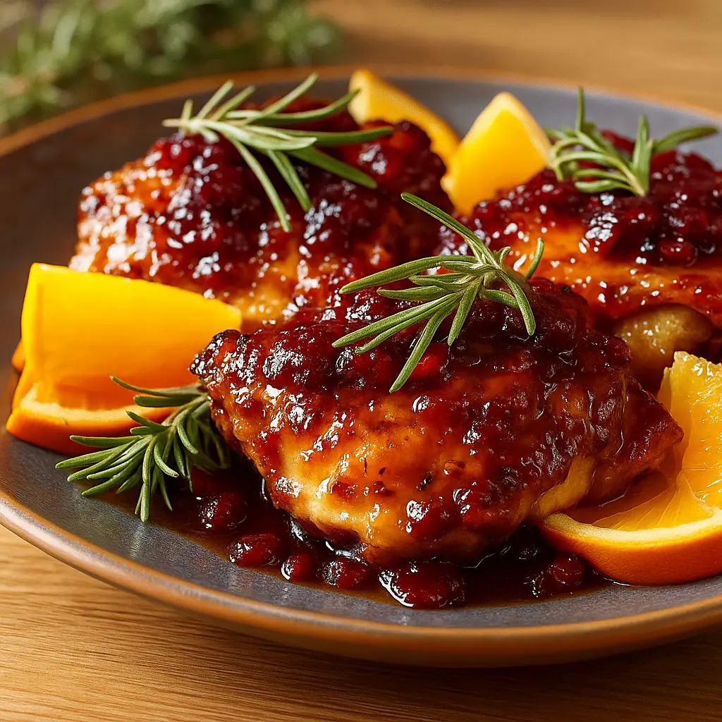 Cranberry Orange Glazed Chicken – Quick & Juicy Dinner