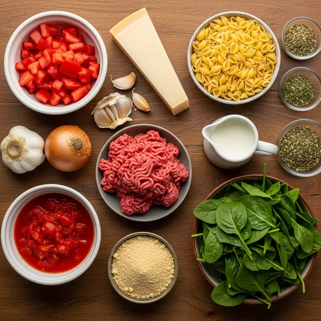 Ingredients for Creamy Italian Meatball Soup