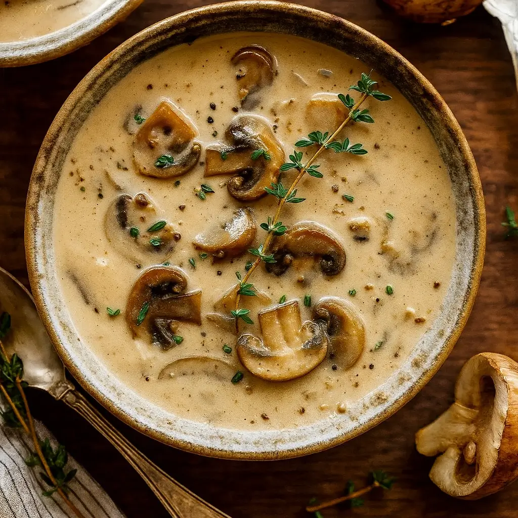 Creamy Mushroom Soup Recipe – Easy, Cozy & Full of Flavor