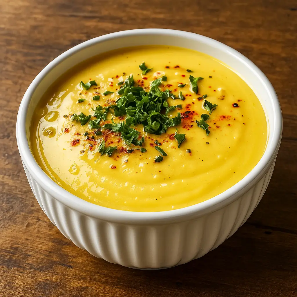 Ingredients for Creamy Roasted Garlic Cauliflower Soup