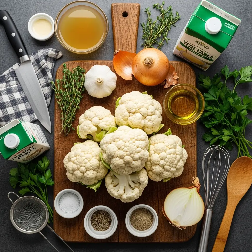 Creamy Roasted Garlic Cauliflower Soup Delight – Quick, Rich & Easy