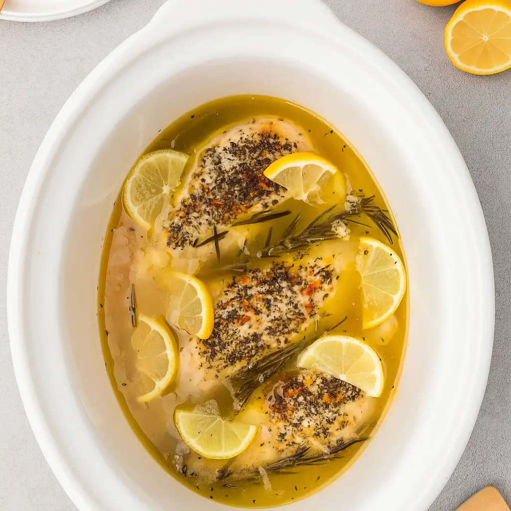 Crockpot Lemon Garlic Butter Chicken – Easy & Flavorful Weeknight Dinner