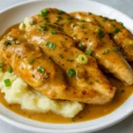 Crockpot Mississippi Chicken in a slow cooker