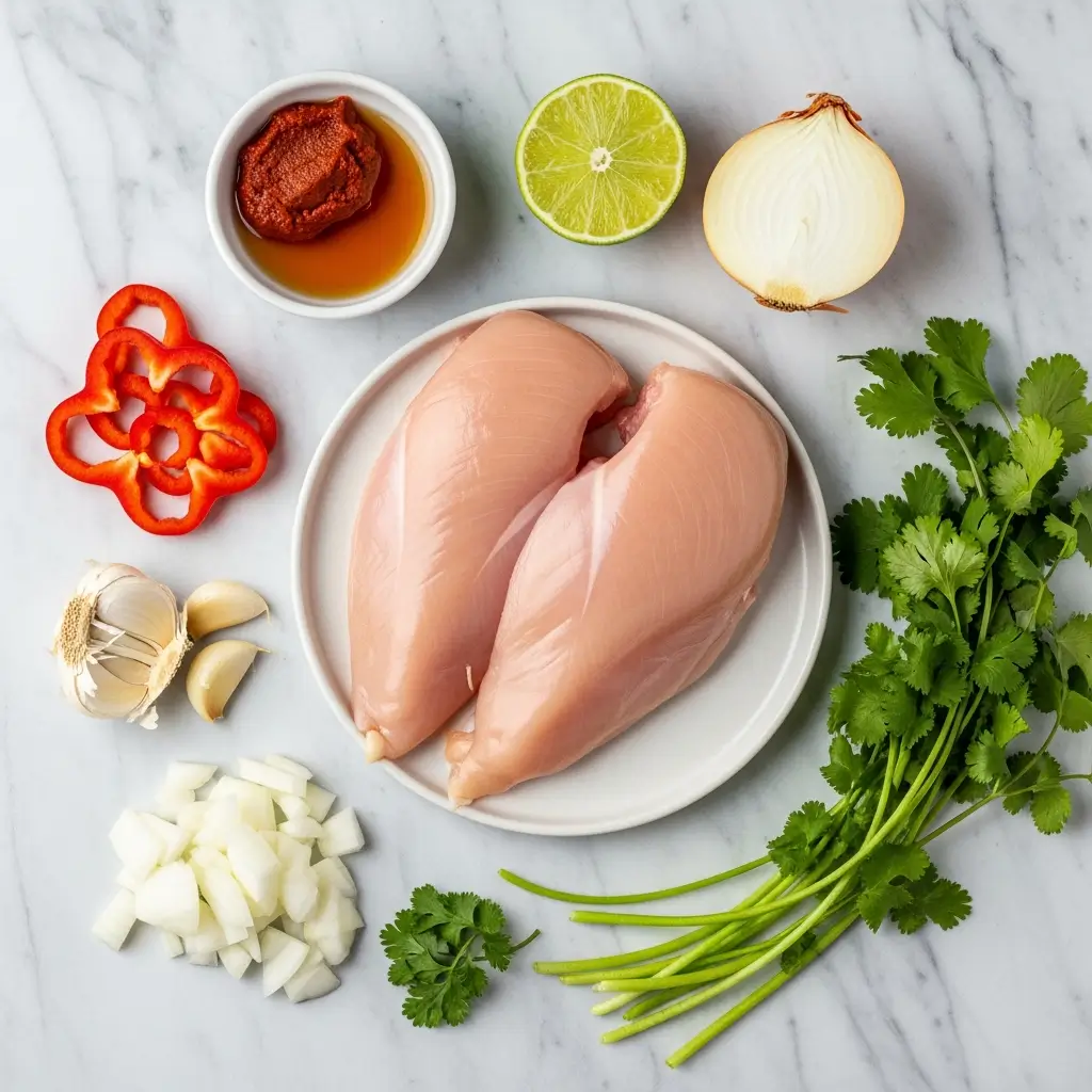 Ingredients for Easy Thai Coconut Chicken Soup