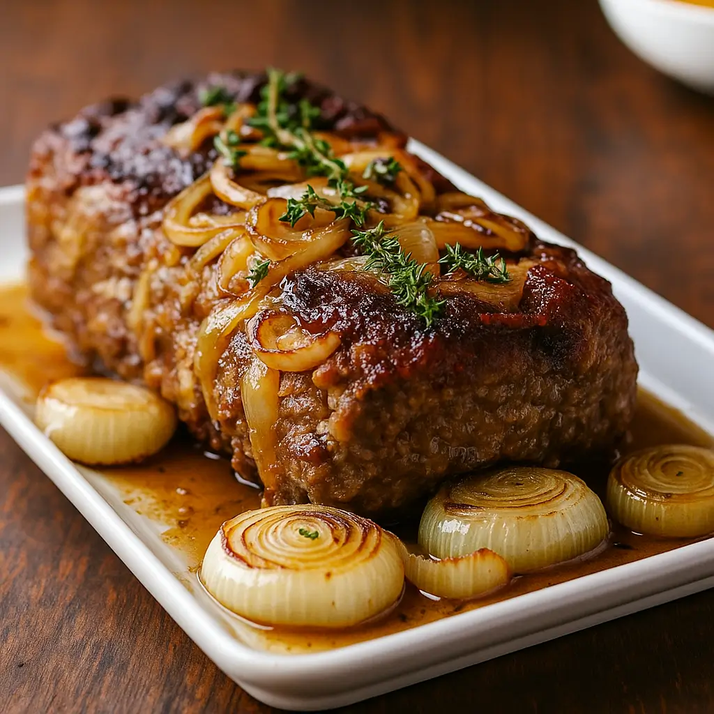 French Onion Meatloaf: Juicy, Cheesy, and Full of Flavor