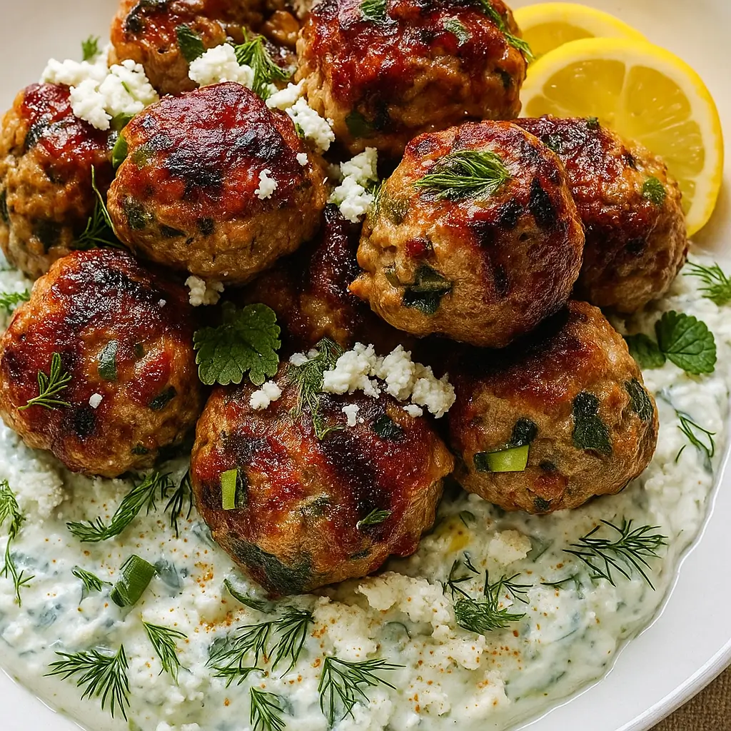 Healthy Greek Turkey Meatballs With Tzatziki – Quick, Flavorful, Loved