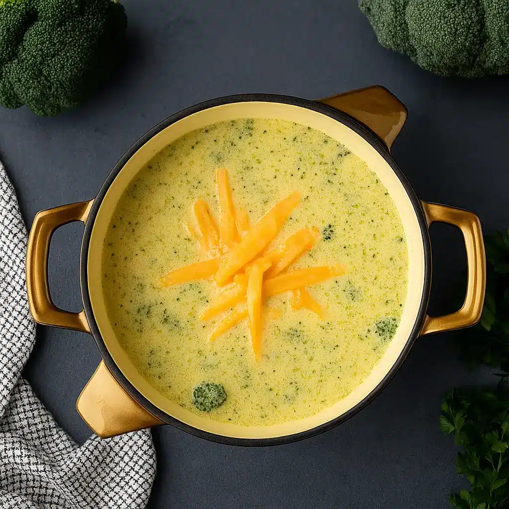 High-Protein Broccoli Soup – Easy, Cheesy, Healthy