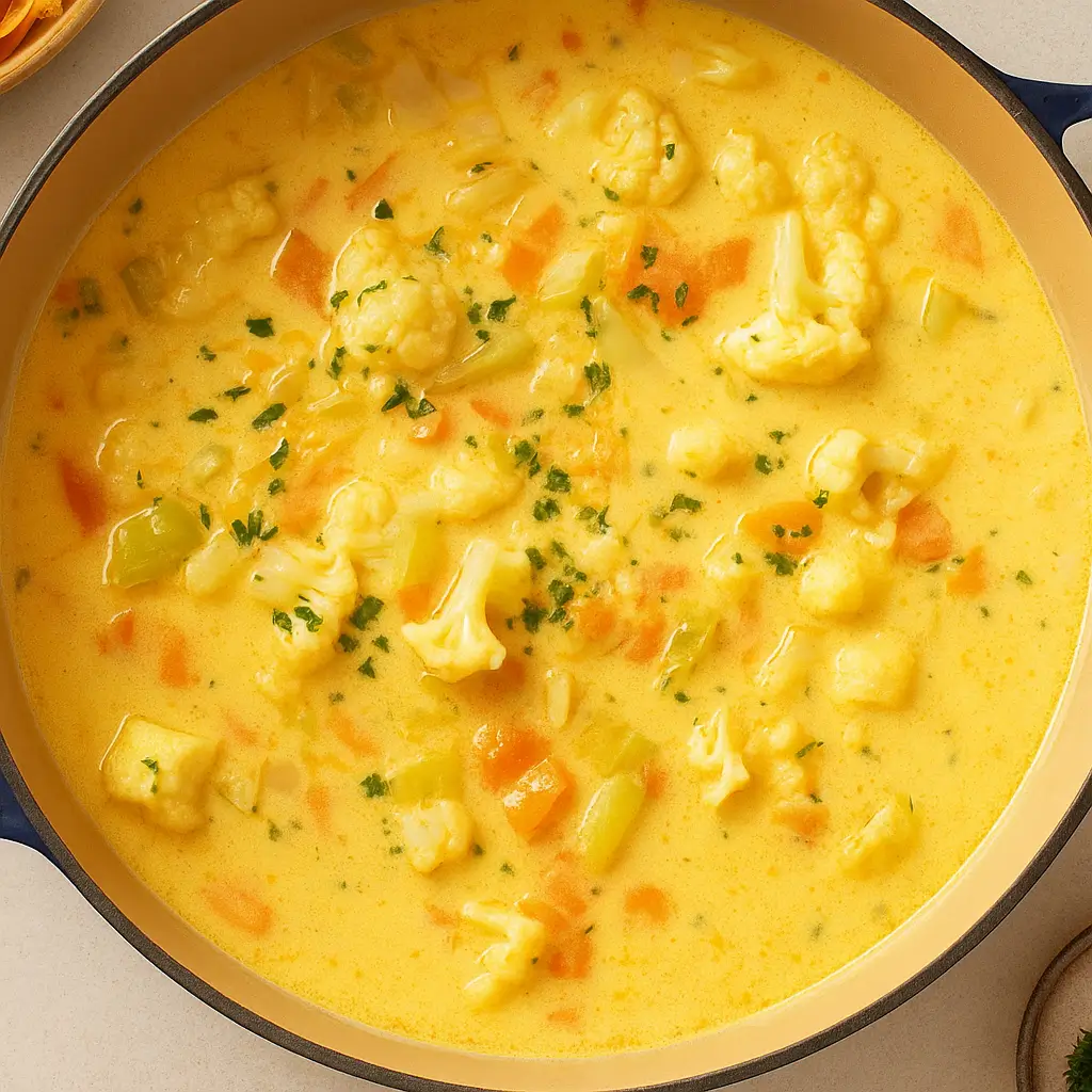 Homemade Creamy Cauliflower Soup – Quick Comfort in a Bowl