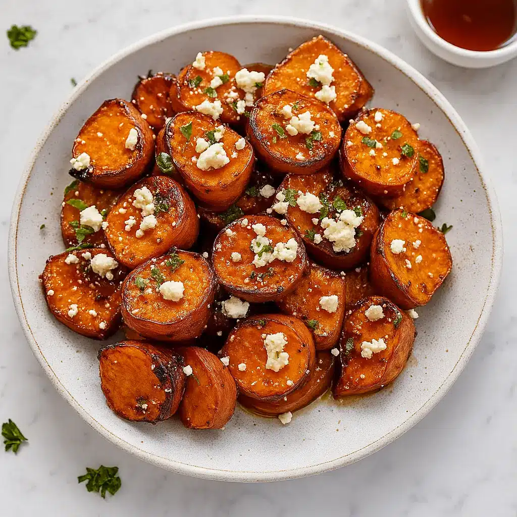 Crispy Honey Feta Sweet Potato Rounds – A Sweet and Savory Treat