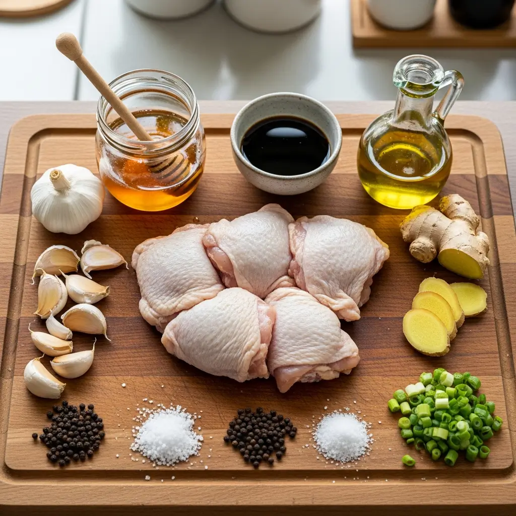 Honey Garlic Chicken recipe ingredients