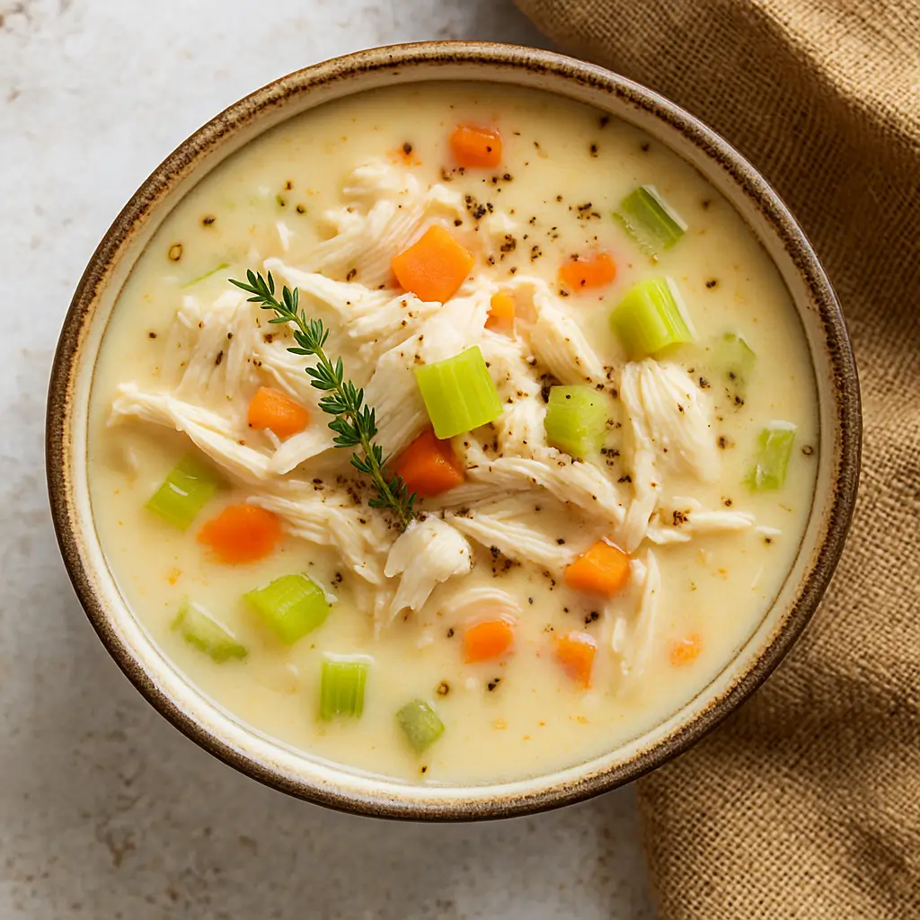 Keto Chicken Pot Pie Soup Recipe – Quick, Creamy & Delicious