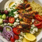 Mediterranean Chicken Bowl with Grilled Chicken and Quinoa