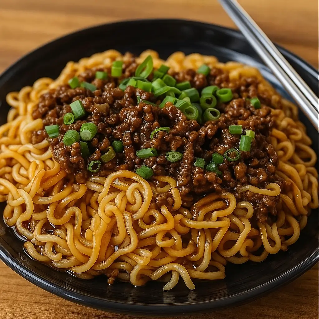 Mongolian Ground Beef Noodles – Quick, Delicious & Family-Approved
