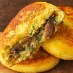 Mushroom Stuffed Potato Pancakes fresh and golden