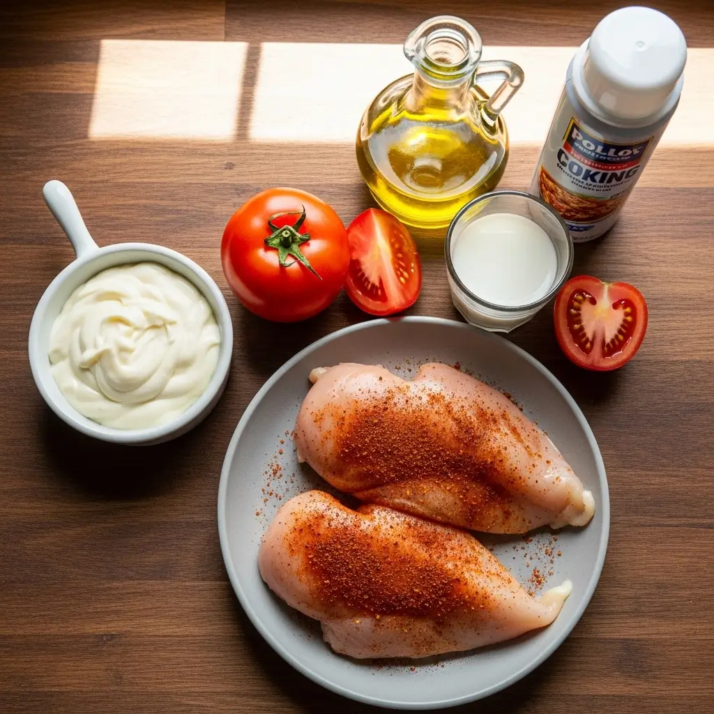 Ingredients for Pollo Loco Mexican Chicken and Rice with Queso