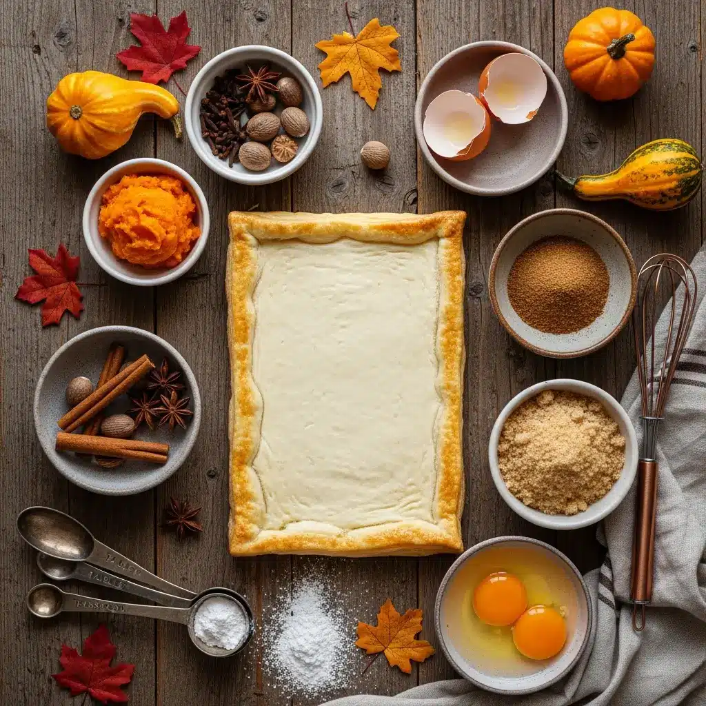 Ingredients for Pumpkin Pie Twists