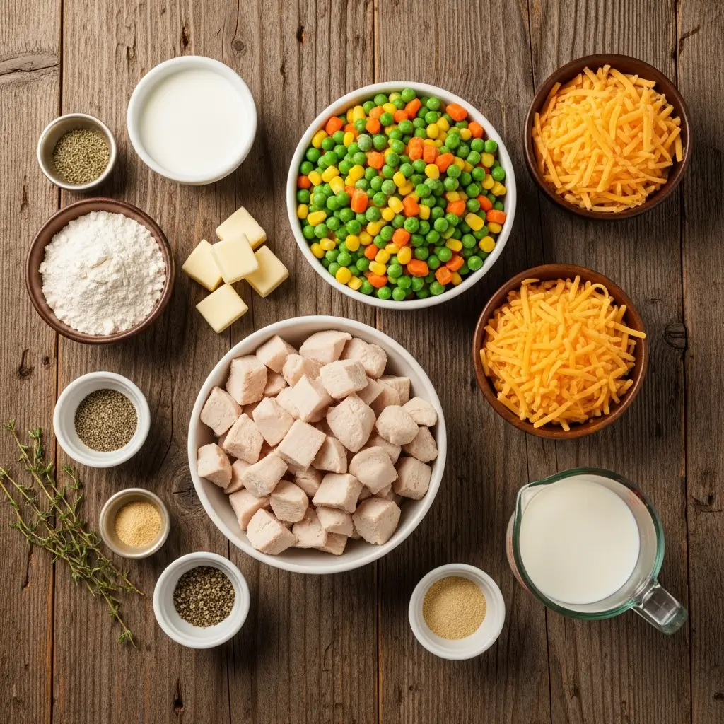 Ingredients for Red Lobster Biscuit Chicken Pot Pie