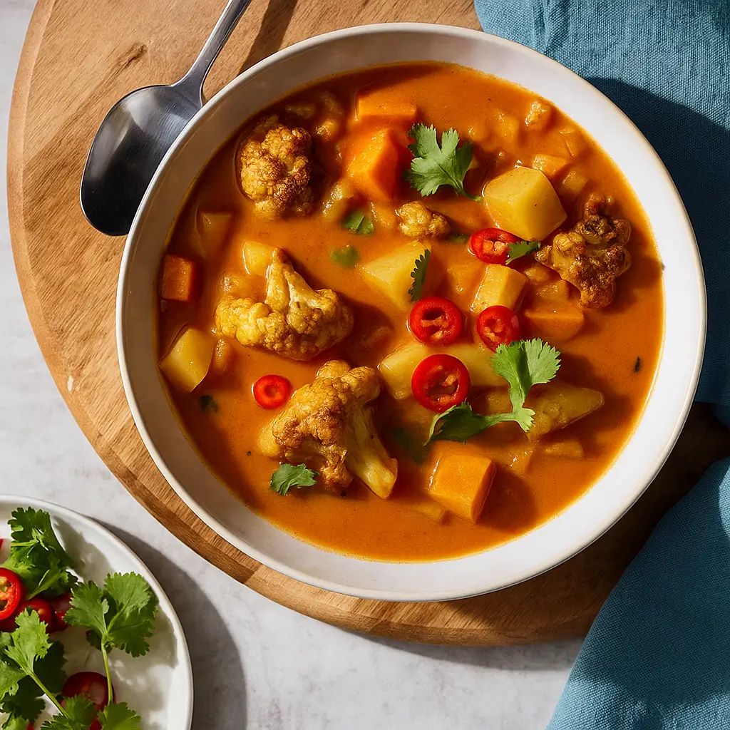 Roasted Cauliflower and Potato Curry Soup Recipe You’ll Crave