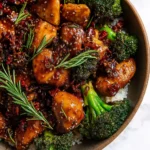 Sheet Pan Sticky Ginger Soy Chicken and Broccoli