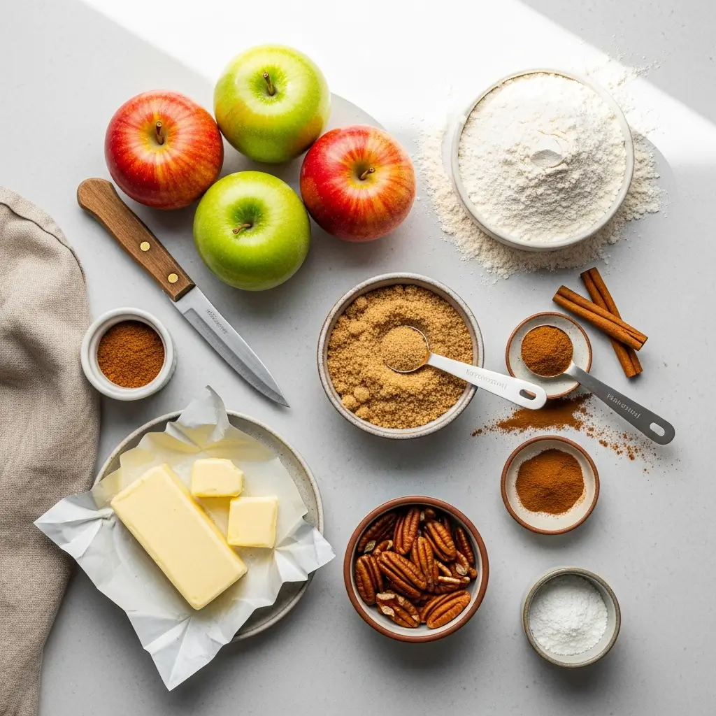 Ingredients for Soft-Baked Apple Cinnamon Rolls