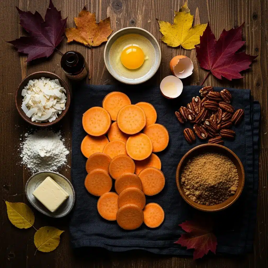 Ingredients for Sweet Potato Crunch Casserole