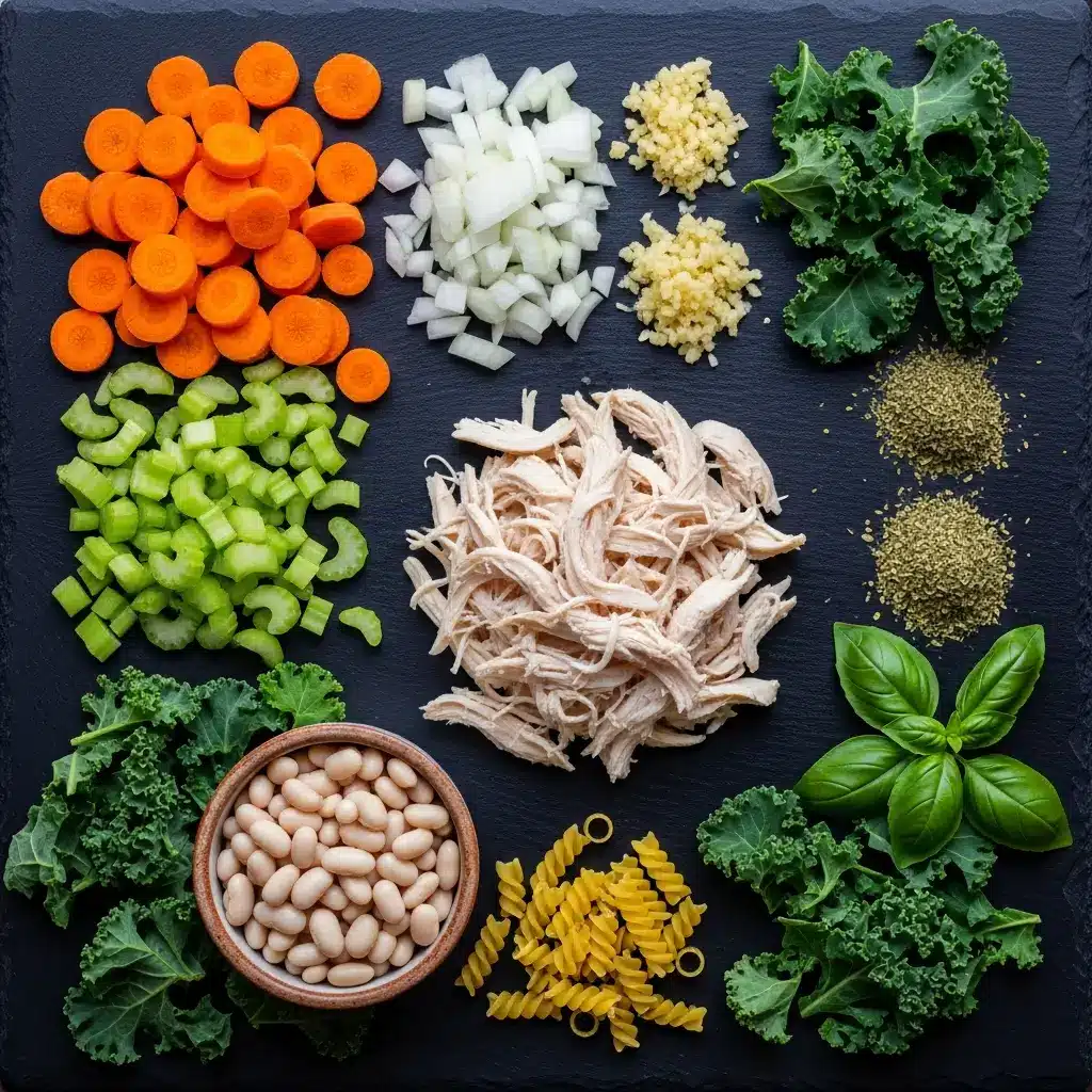  ingredients for Homemade  tuscan chicken soup recipe
