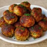 Viral Sausage Balls on Christmas Table