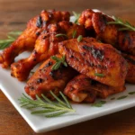 Bobby Flay’s Dry Rub Chicken Wings served crispy and golden