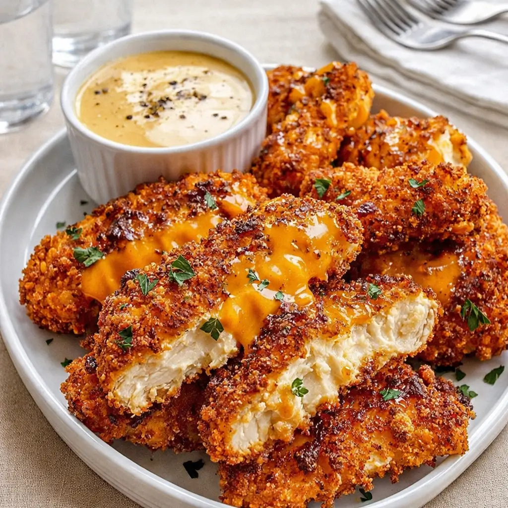 Crack Chicken Tenders – Quick, Cheesy, and Family Friendly