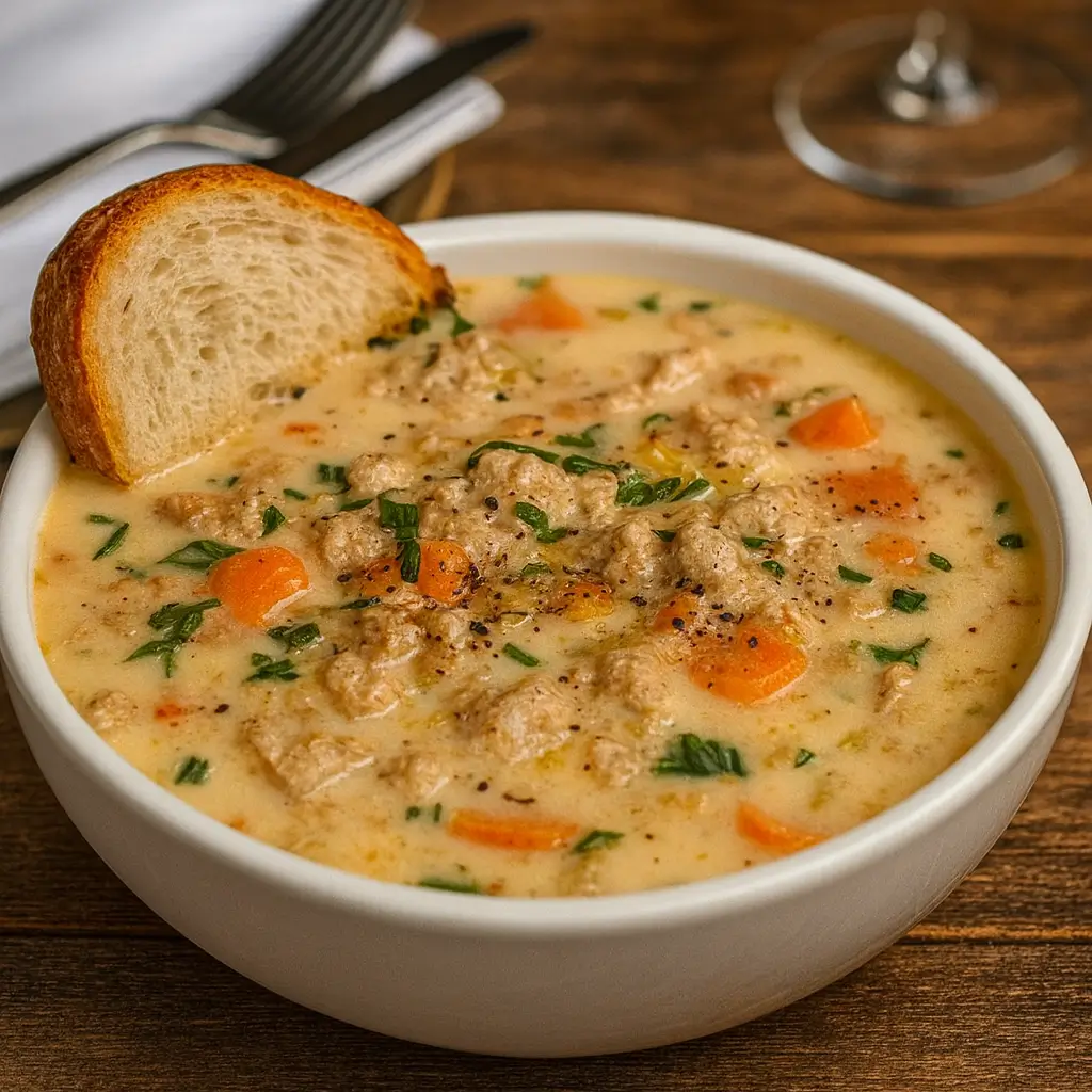 Creamy Italian Ground Chicken Soup Recipe for Cozy Nights