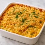 Creamy Tuna Noodle Casserole in Baking Dish