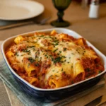 Easy Chicken Parmesan Casserole fresh out of the oven