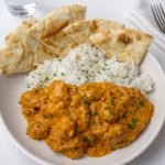Easy Homemade Butter Chicken with Naan and Rice