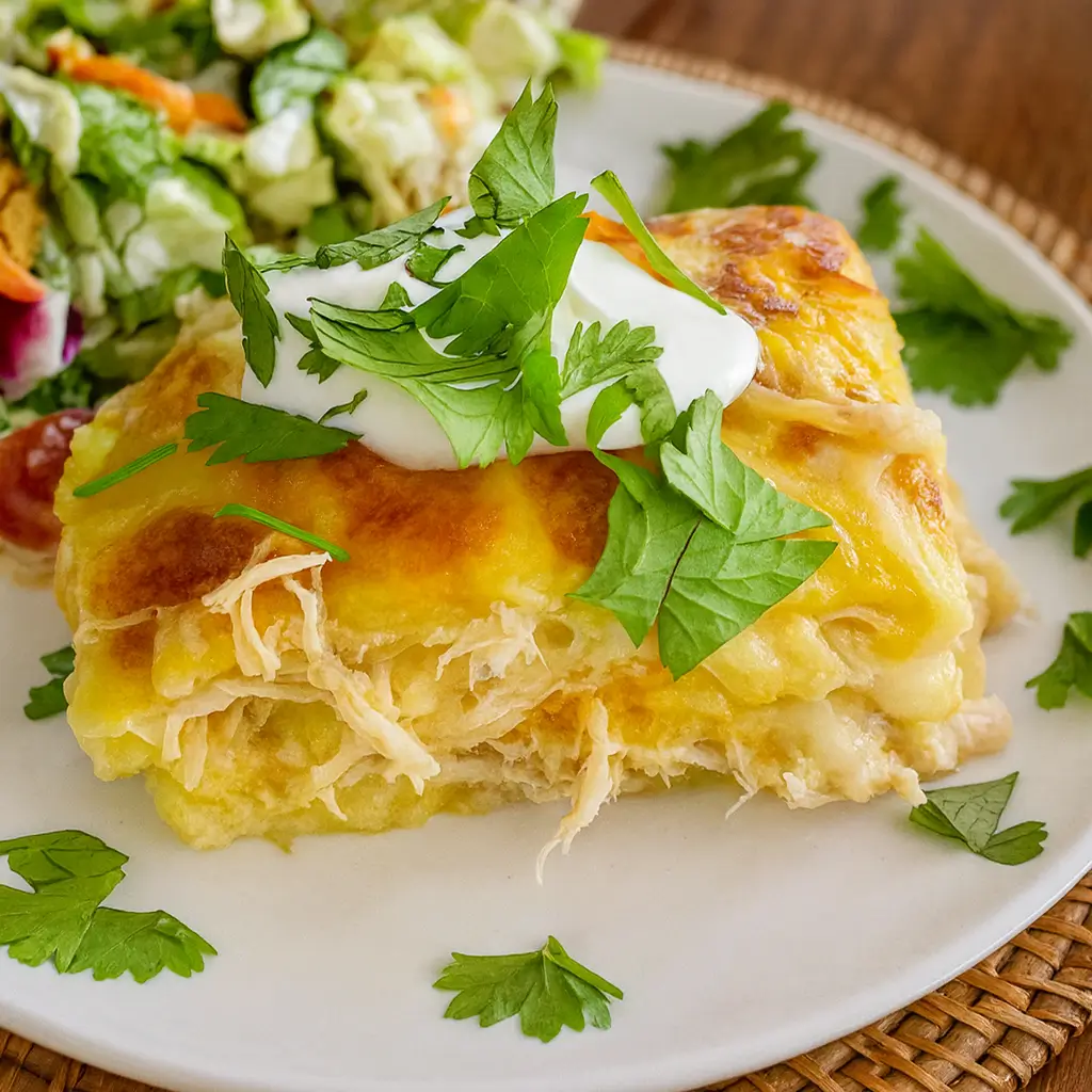Green Chile Chicken Enchilada Casserole for Easy Comfort Food
