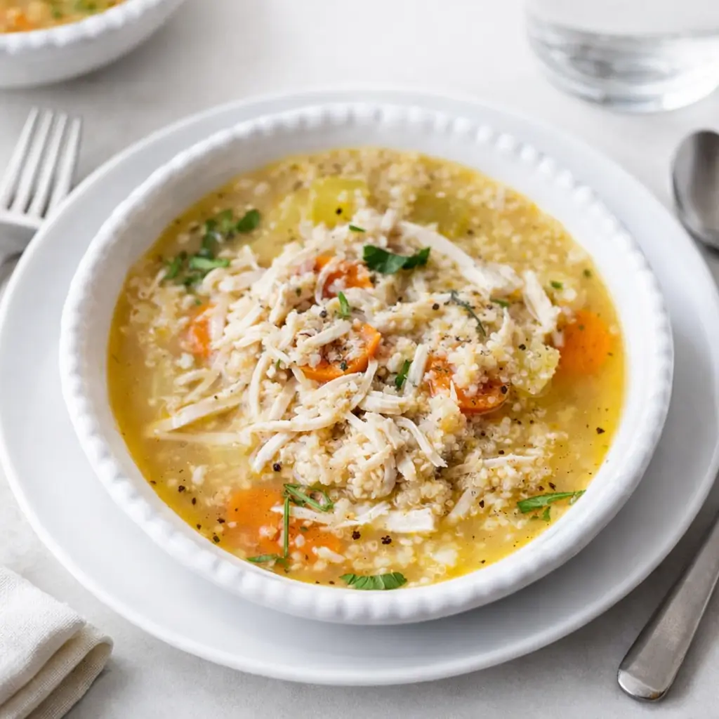 Healthy Chicken Quinoa Soup – Quick, Cozy, and Protein-Packed