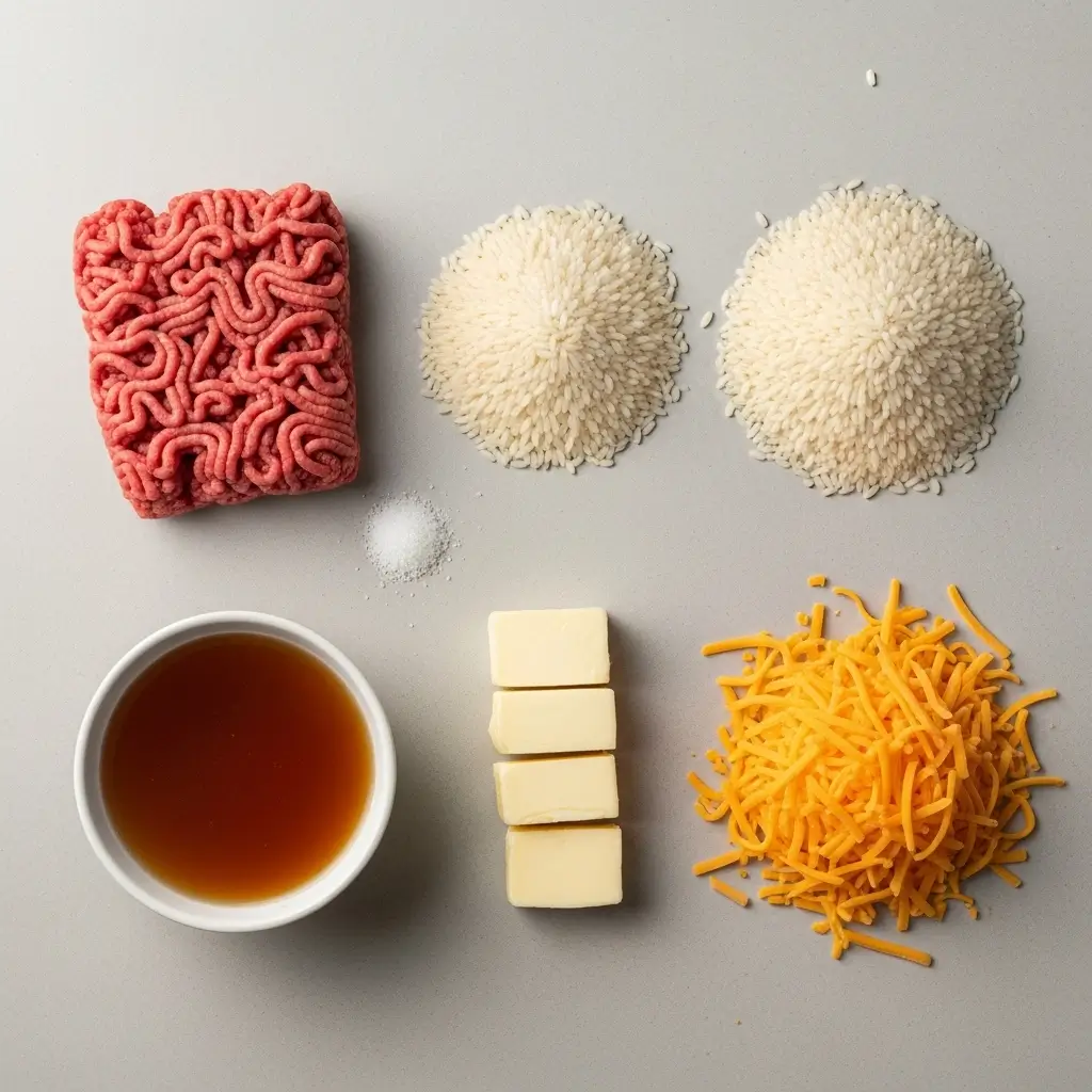 healthy-french-onion-ground-beef-and-rice-casserole-ingredients