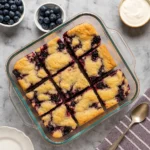 High Protein Triple Berry Bake fresh from oven