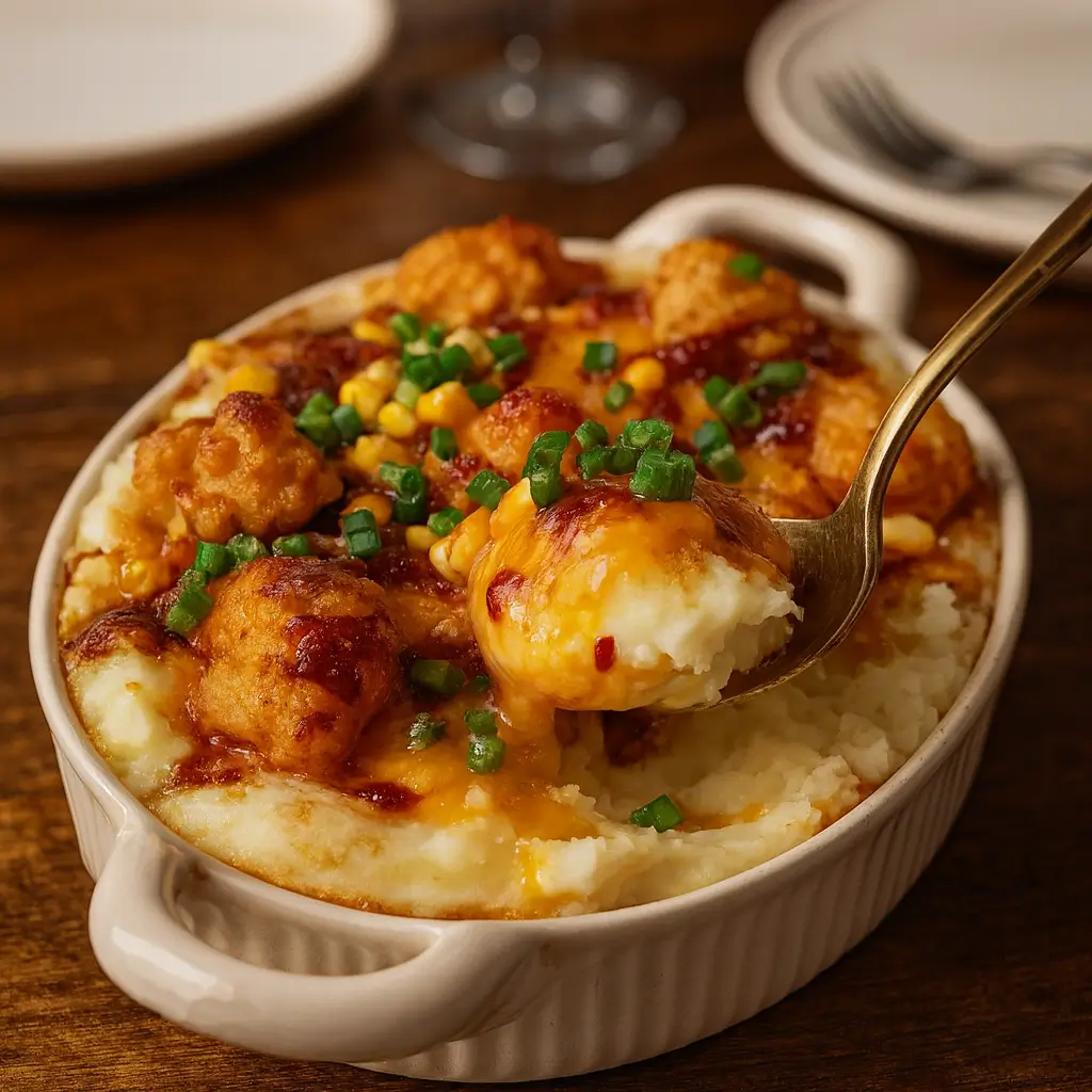 Quick & Cheesy KFC Chicken Bowl Casserole for Busy Nights