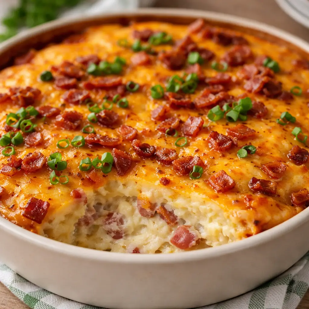 Loaded Baked Potato Casserole Recipe: Creamy, Cheesy, and Easy!
