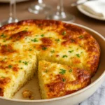 Martha Stewart Christmas Breakfast Casserole in a festive kitchen