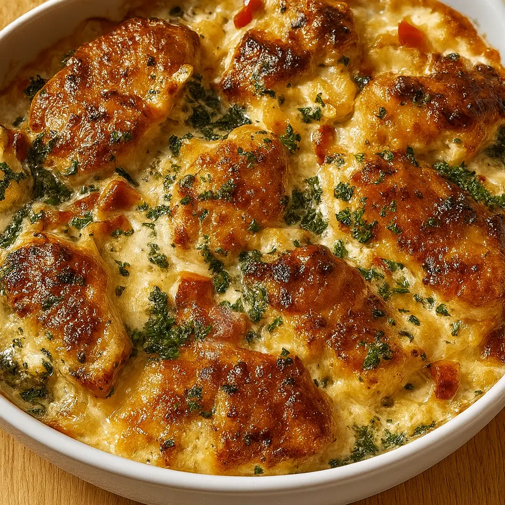 Neiman Marcus Chicken Casserole – Creamy, Cheesy, & Crowd-Pleasing