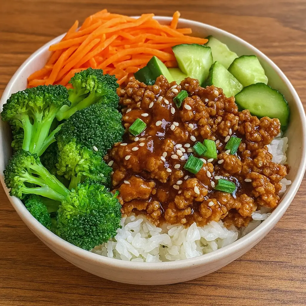 Teriyaki Ground Turkey Bowl – Sweet, Savory, and Satisfying