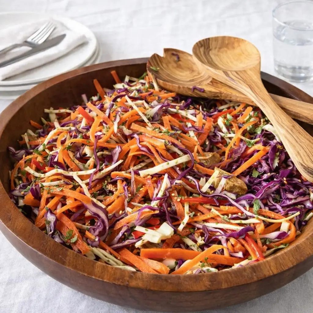 Asian Crunch Salad with Ginger Dressing – Easy Meal Prep