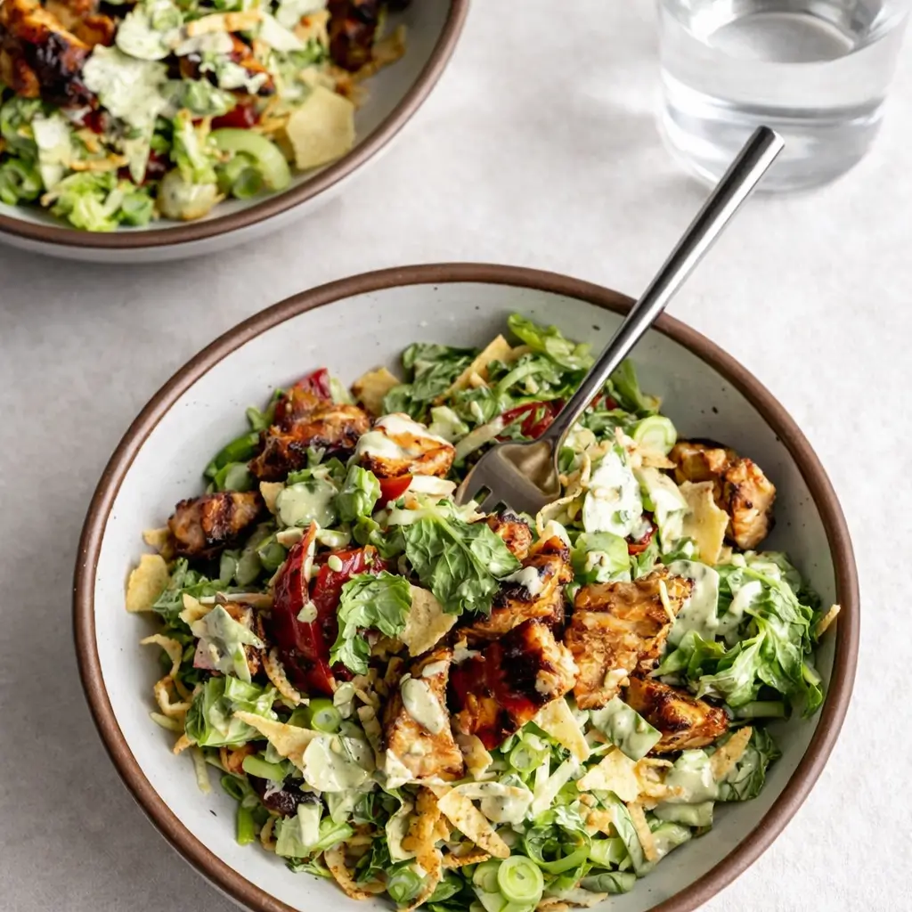 BBQ Chicken Chopped Salad with Cilantro Ranch – Quick, Bold & Flavorful Dinner